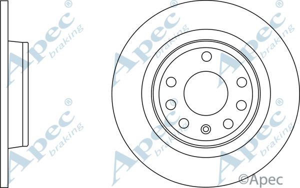 APEC BRAKING Jarrulevy DSK2717